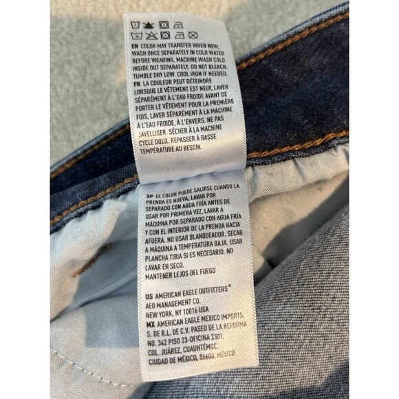 American Eagle Outfitters Women's Jeans, High Rise Skinny Kick Flare 12 Short - Picture 10 of 11